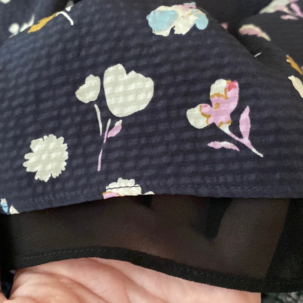 Rebecca Taylor Holly Flower Print Long Sleeve Navy Dress💙💙💙 - Picture 13 of 16